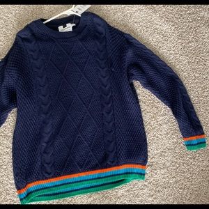 Blue Striped Oversized Sweater (Topshop)